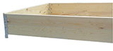 Holzaufsatzrahmen in allen Sondergrößen bis 4m verfügbar ebenso in unterschiedlichen Höhen
